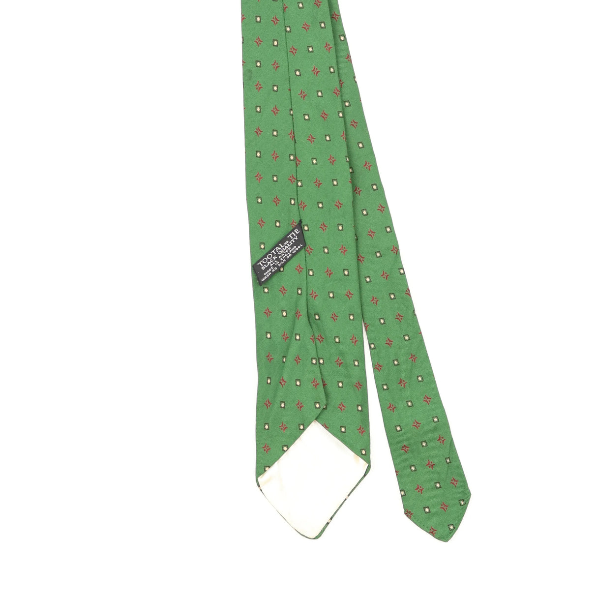 Back Back Detail of Vintage 1980's Tootal Geometric Patterned Tie