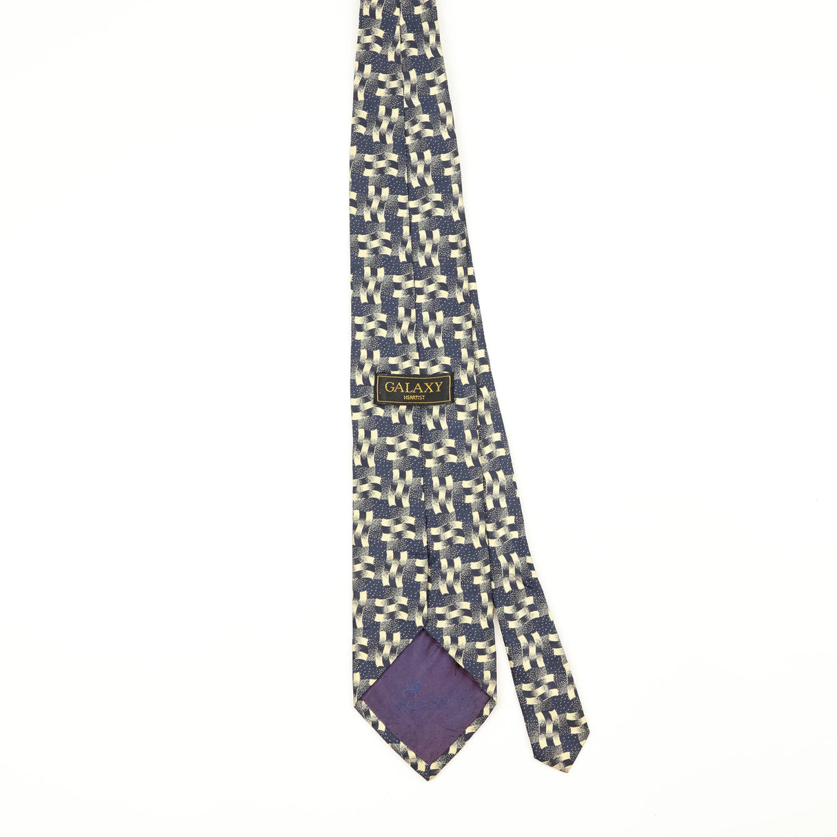 Back Back of Vintage 1990's Geometric Patterned Tie