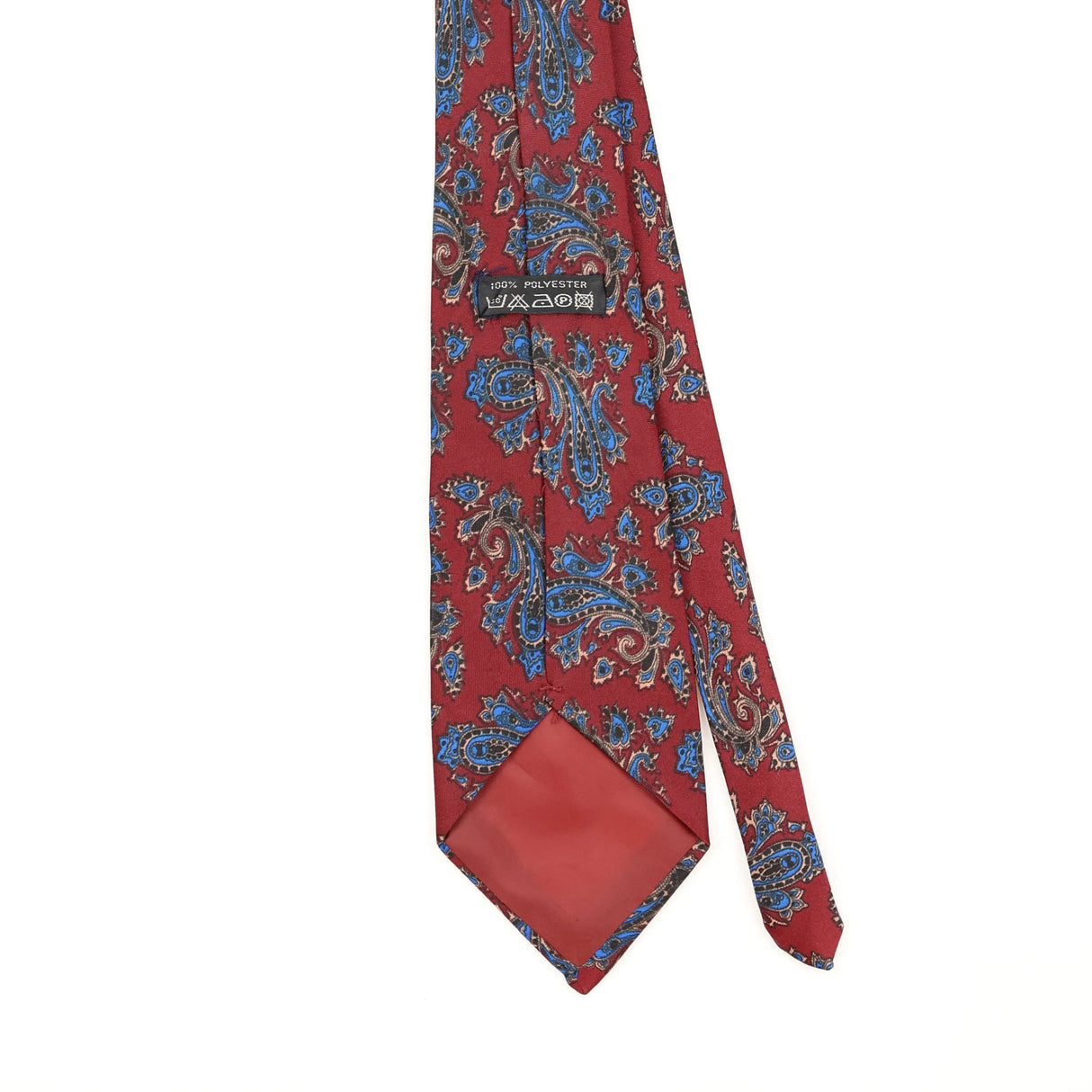 Back Detail of Vintage 1990's Paisley Patterned Tie