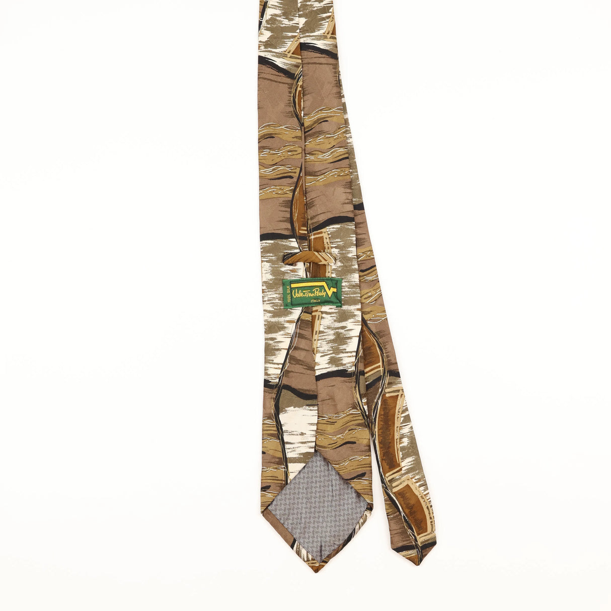 Back of Vintage 1980's Abstract Patterned Tie