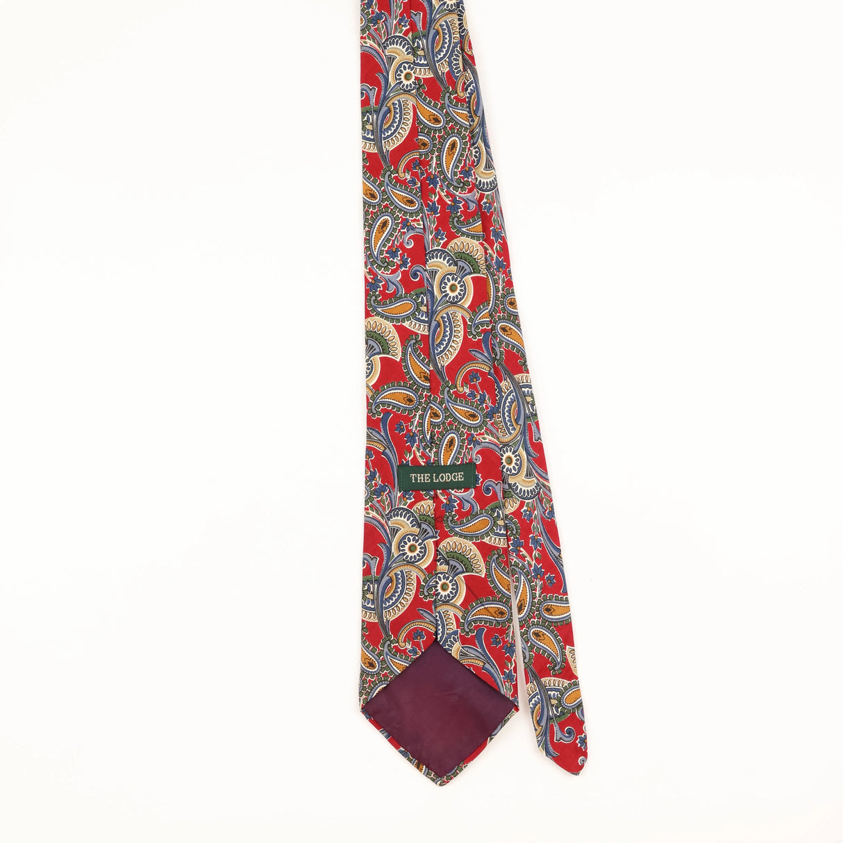 Back of Vintage 1990's Paisley Patterned Tie