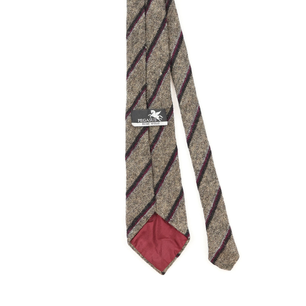Back Detail of Vintage 1990's Striped Patterned Tie