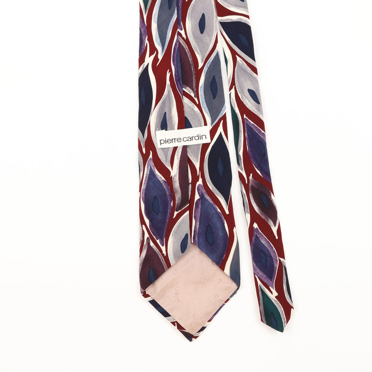 Back Detail of Vintage Pierre Cardin Abstract Patterned Tie