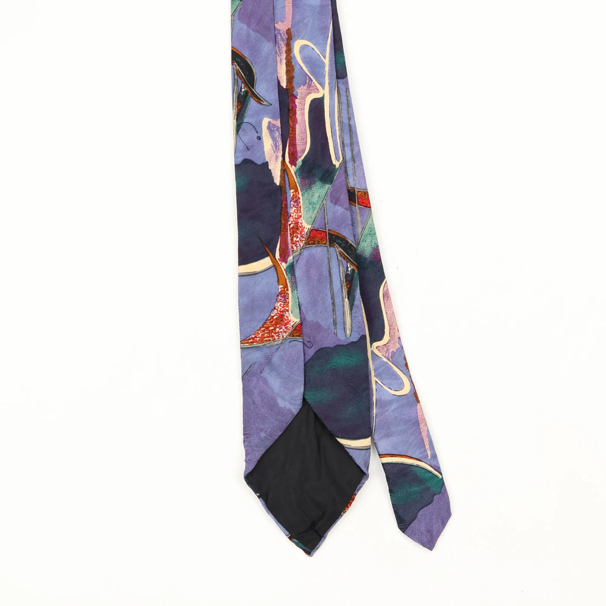 Back Back Detail of Vintage 1990's Abstract Patterned Tie