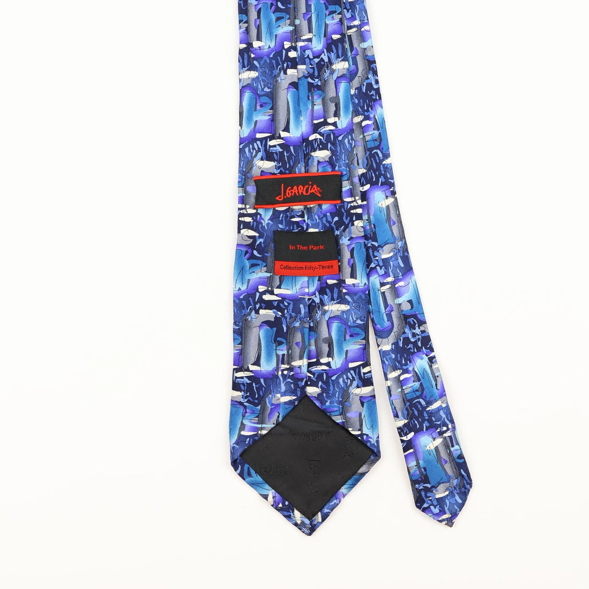 Back Detail of Vintage Jerry Garcia Abstract Patterned Tie
