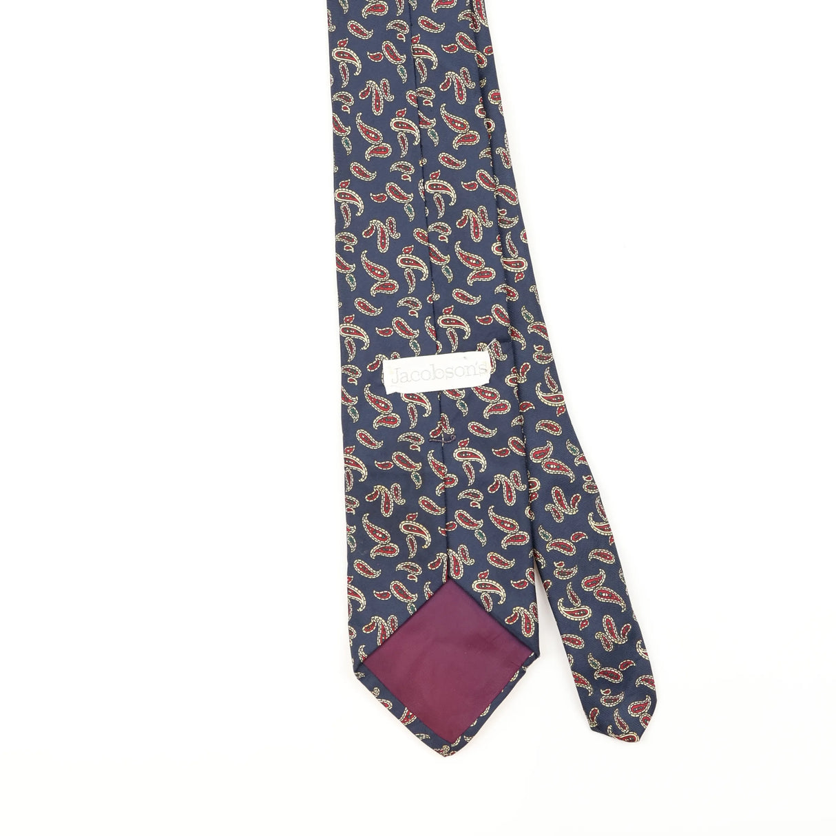 Back Detail of Vintage 1990's Paisley Patterned Tie