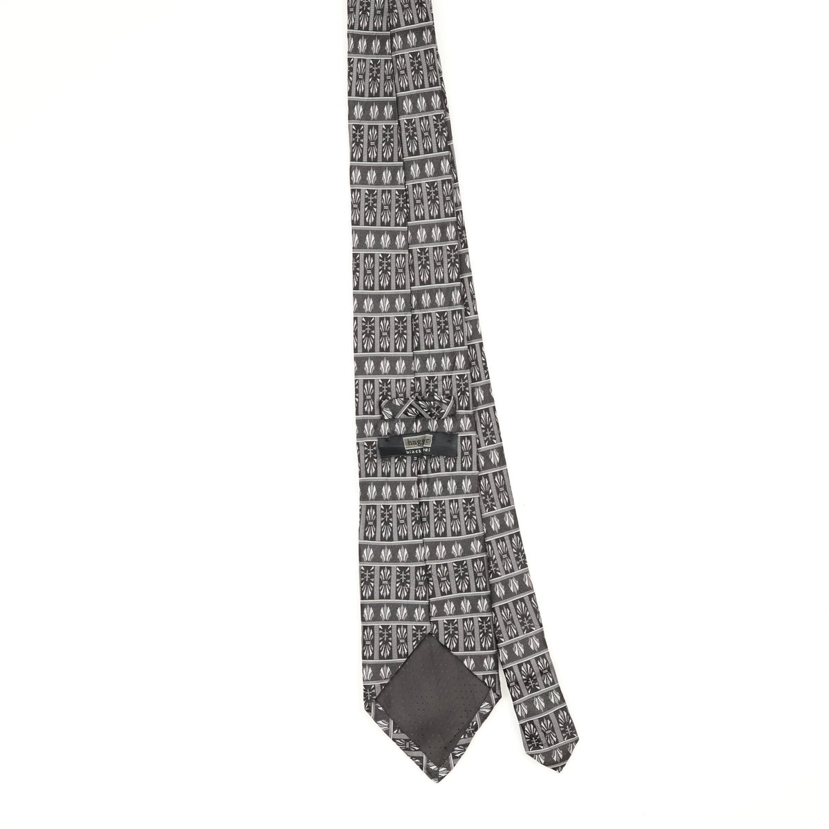 Back Back of Vintage Haggar Geometric Patterned Tie