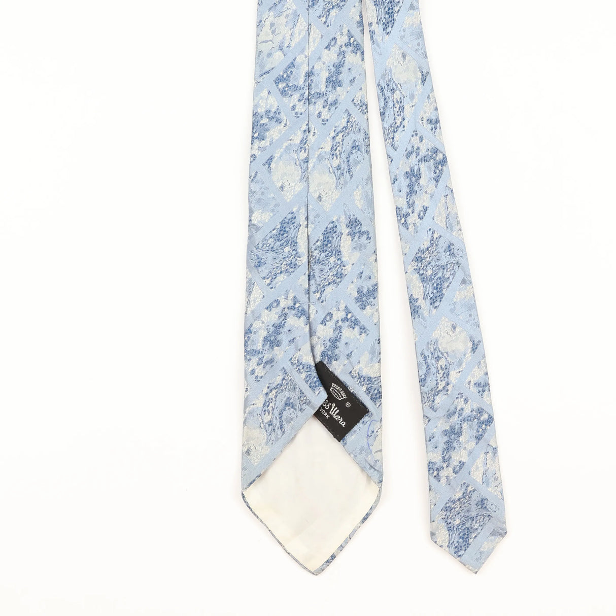 Back Detail of Vintage 1980's Countess Mara Abstract Patterned Tie