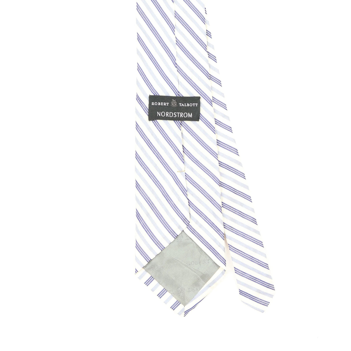 Back Back Detail of Vintage 1990's Robert Talbott Striped Patterned Tie