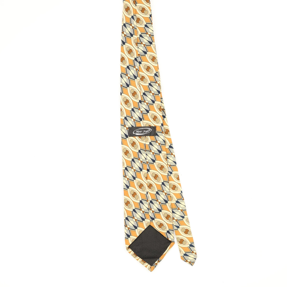 Back Back of Vintage 1990's Geometric Patterned Tie
