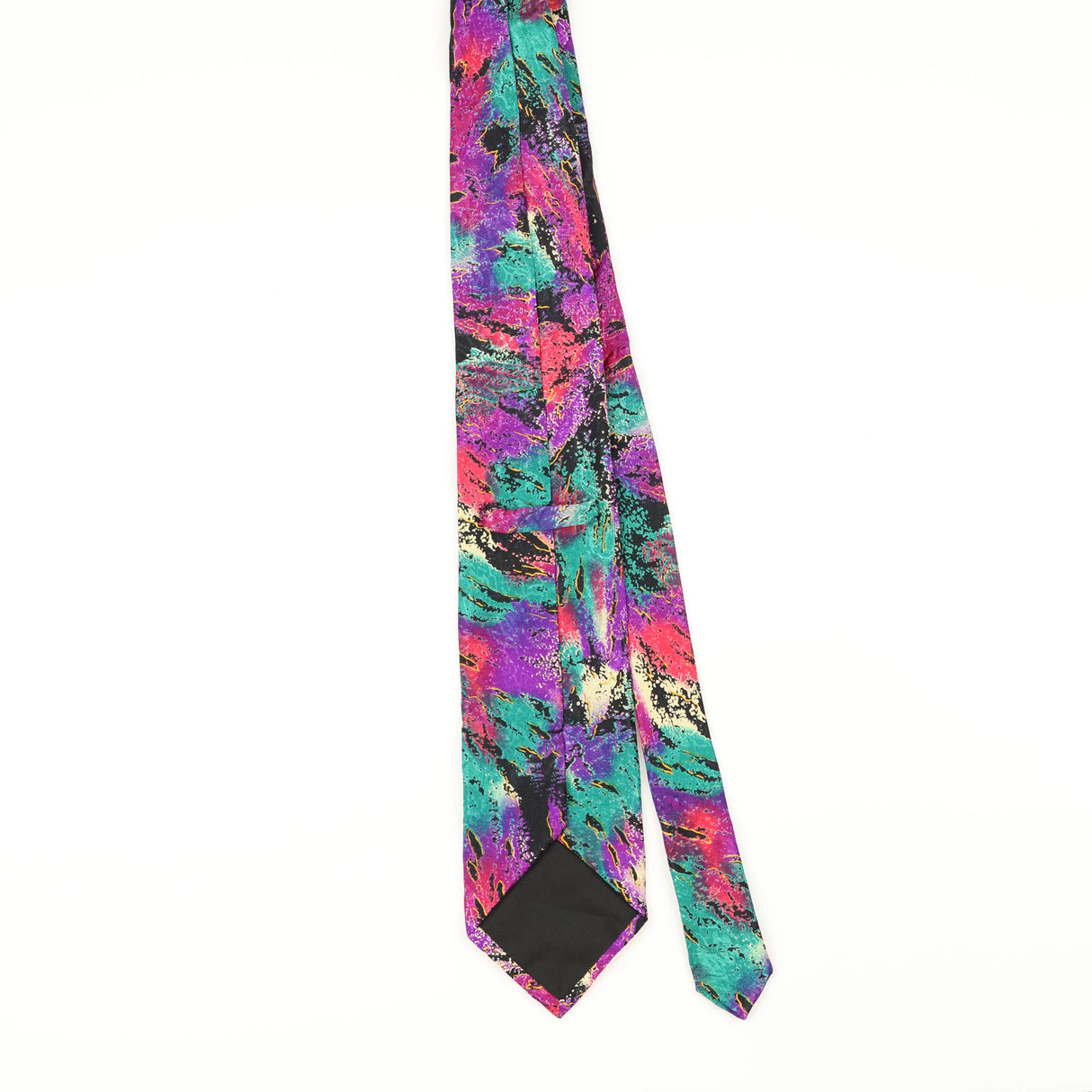 Back of Vintage 1980's Abstract Patterned Tie