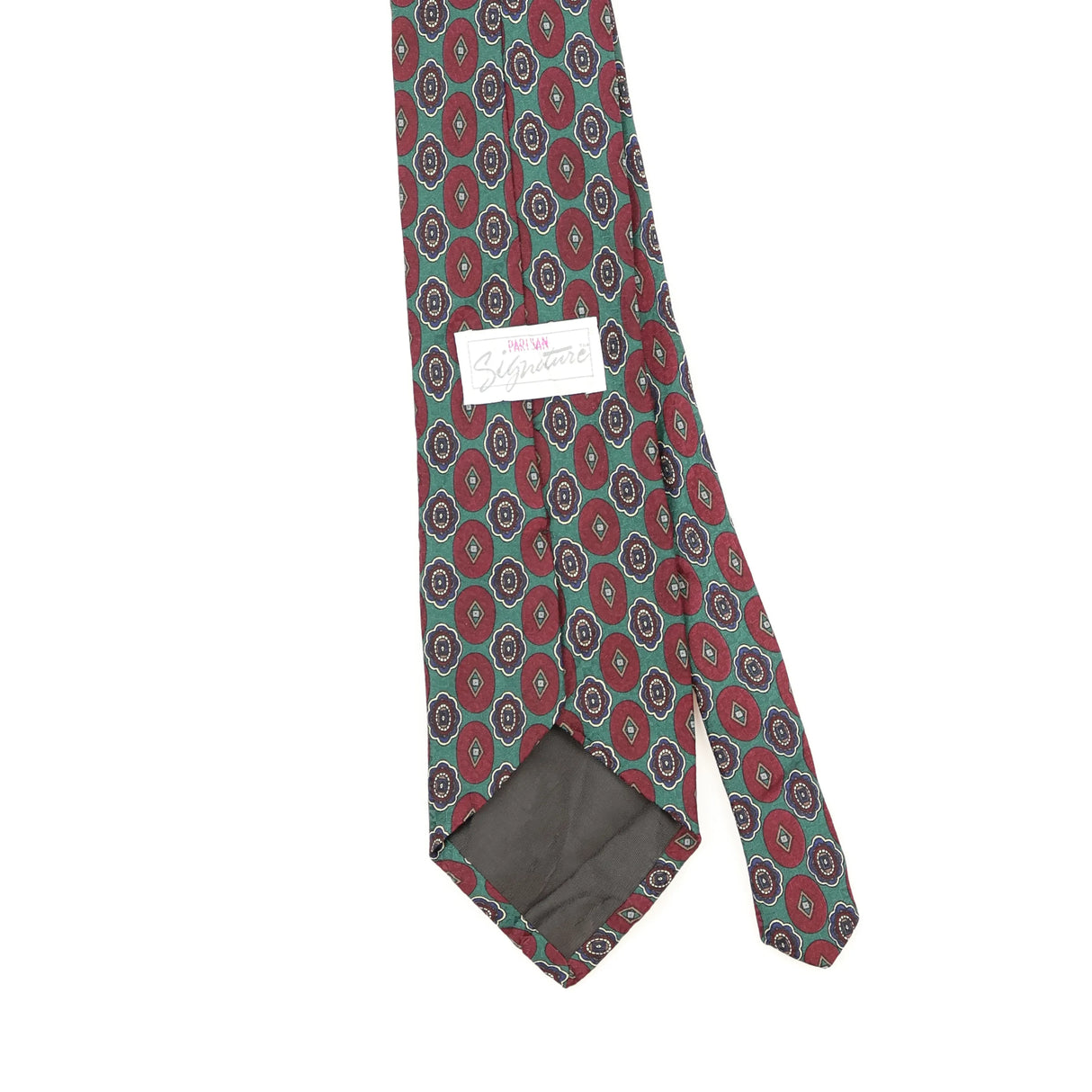 Back Back Detail of Vintage 1990's U.S. Polo Assn. Geometric Patterned Tie