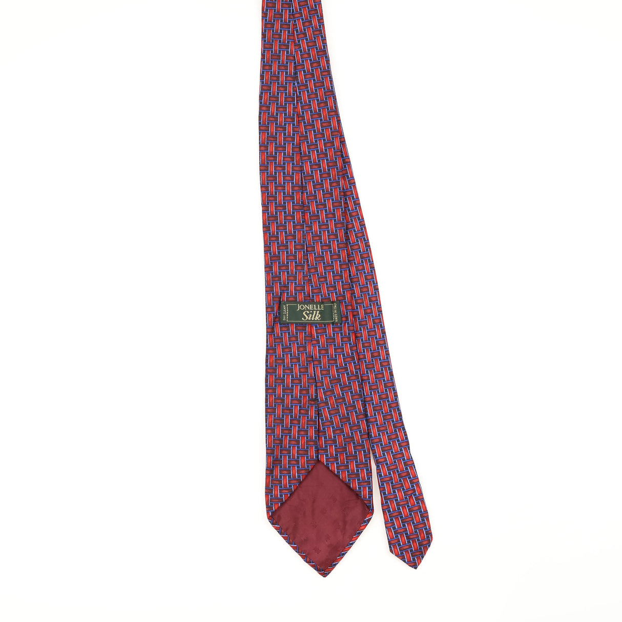 Back of Vintage 1990's Jonelle Geometric Patterned Tie