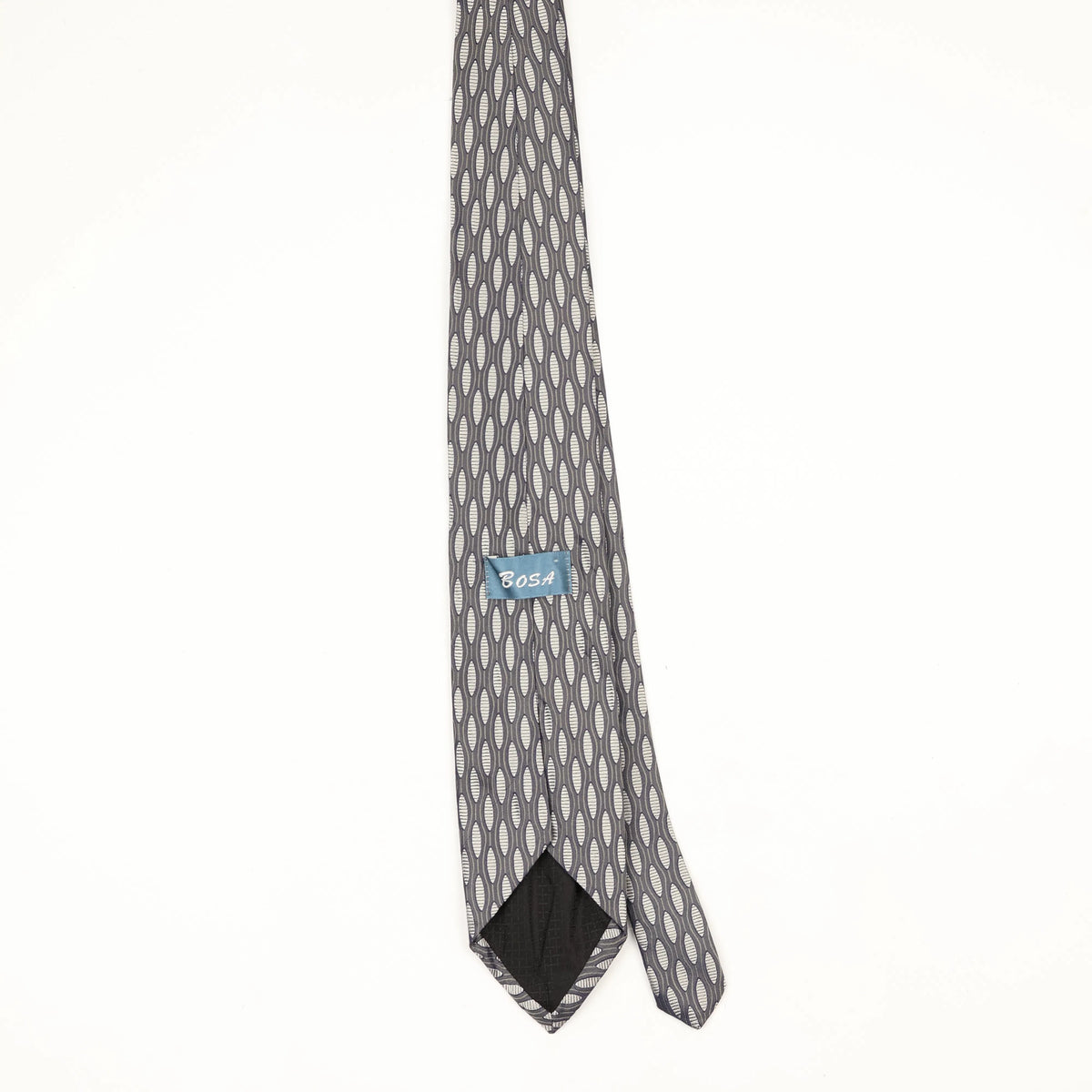 Back Back of Vintage 1990's Ovals Geometric Patterned Tie