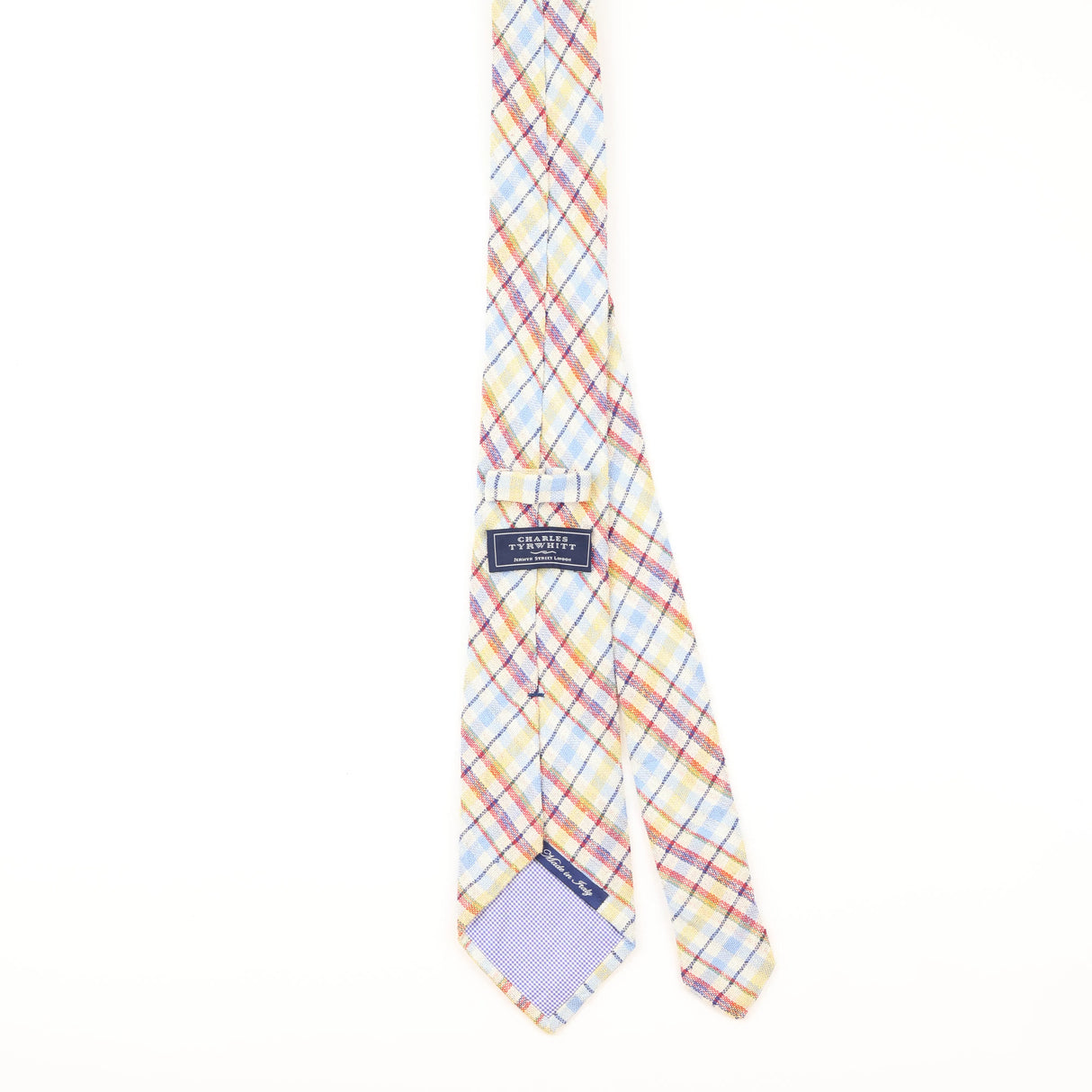 Back of Vintage Charles Tyrwhitt Check Patterned Tie