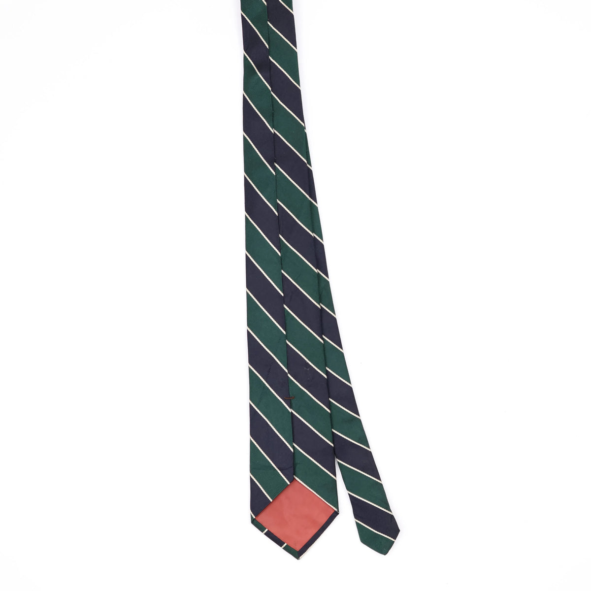Back Back of Vintage 1990's Striped Patterned Tie