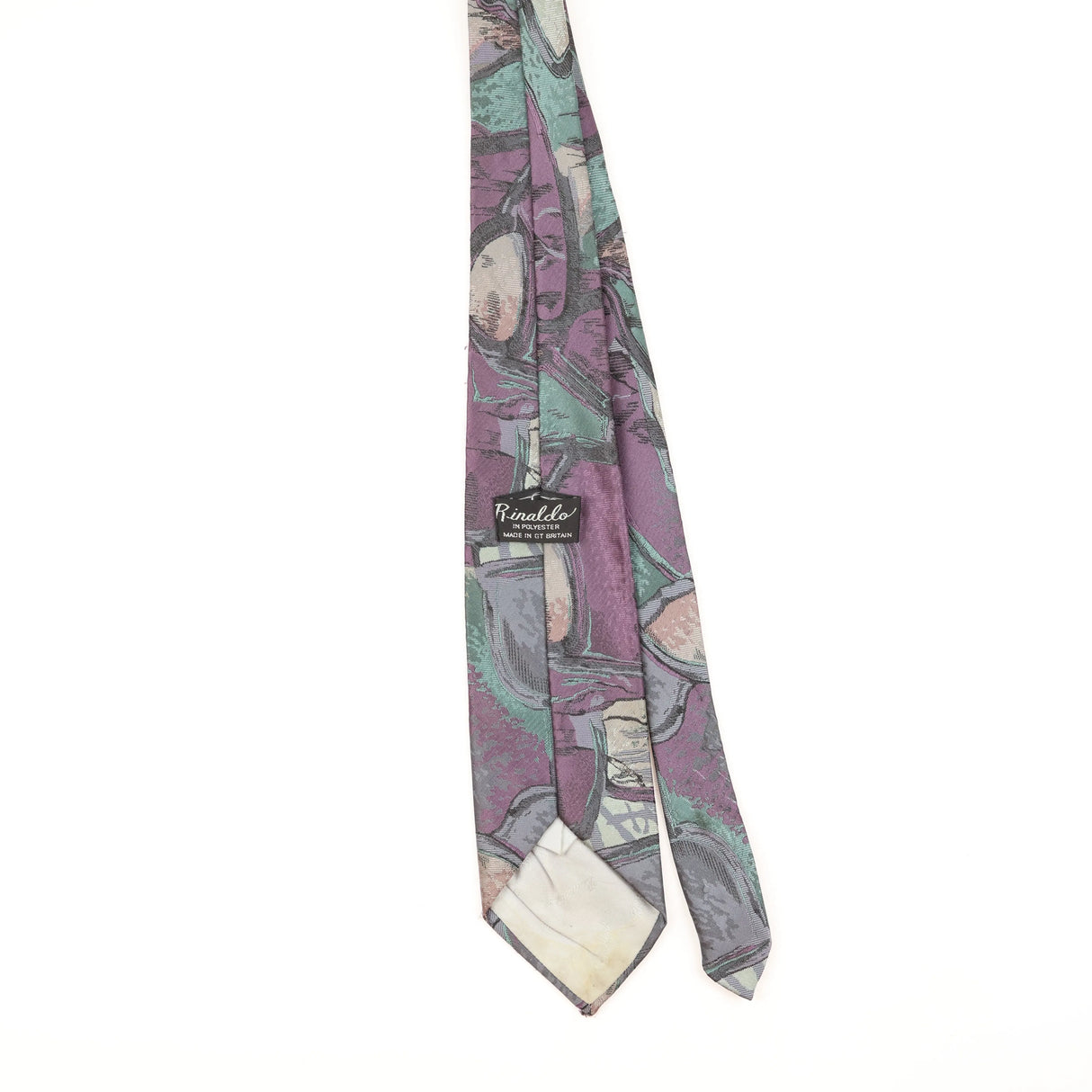 Back of Vintage 1990's Abstract Patterned Tie