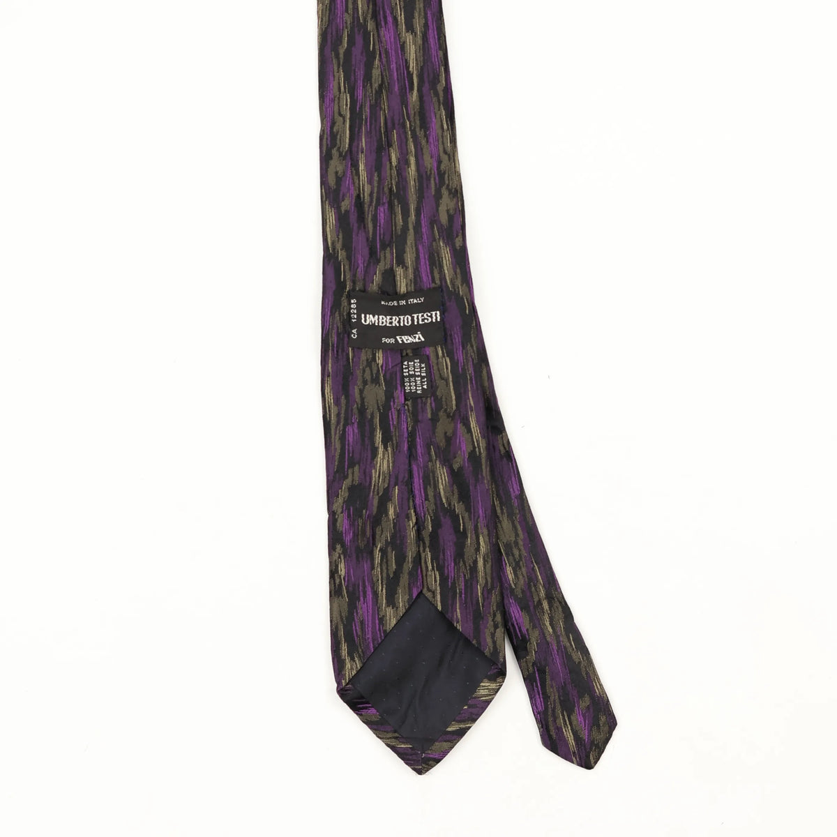 Back Back Detail of Vintage 1990's Abstract Patterned Tie
