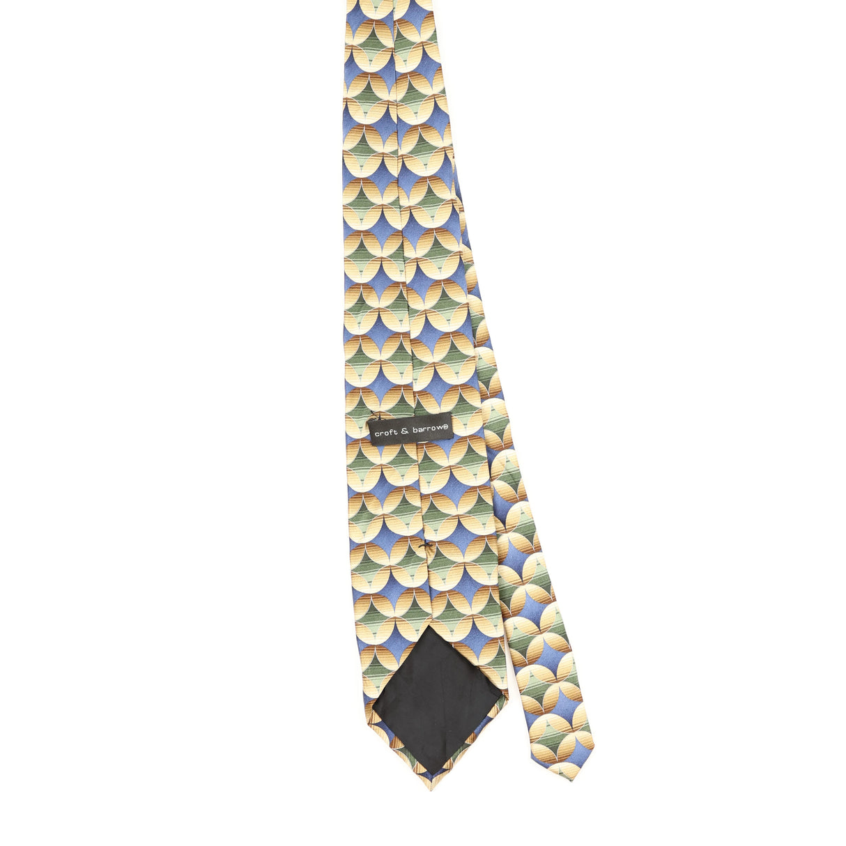 Back Back of Vintage Croft & Barrow Geometric Patterned Tie