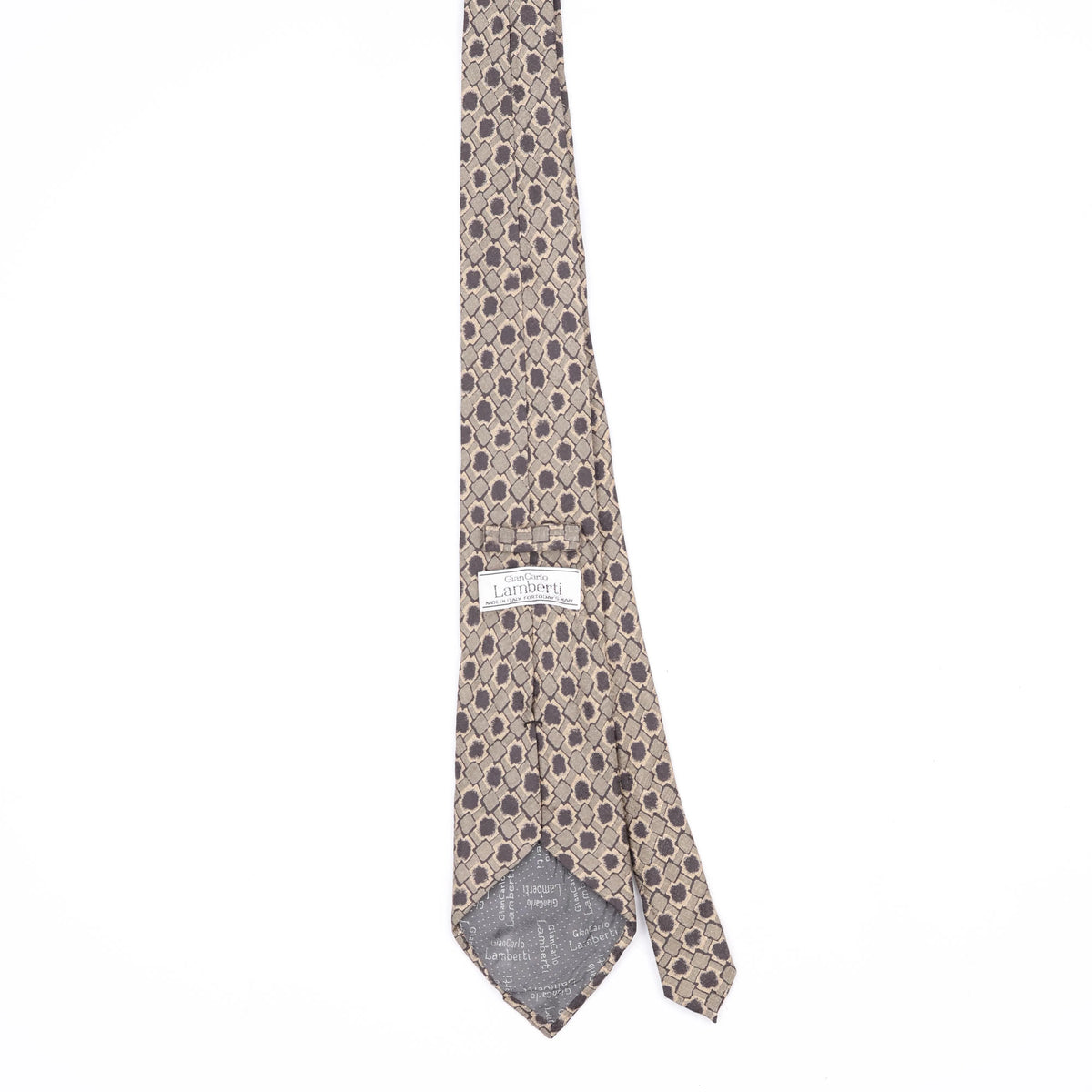 Back Back of Vintage 1990's Geometric Patterned Tie