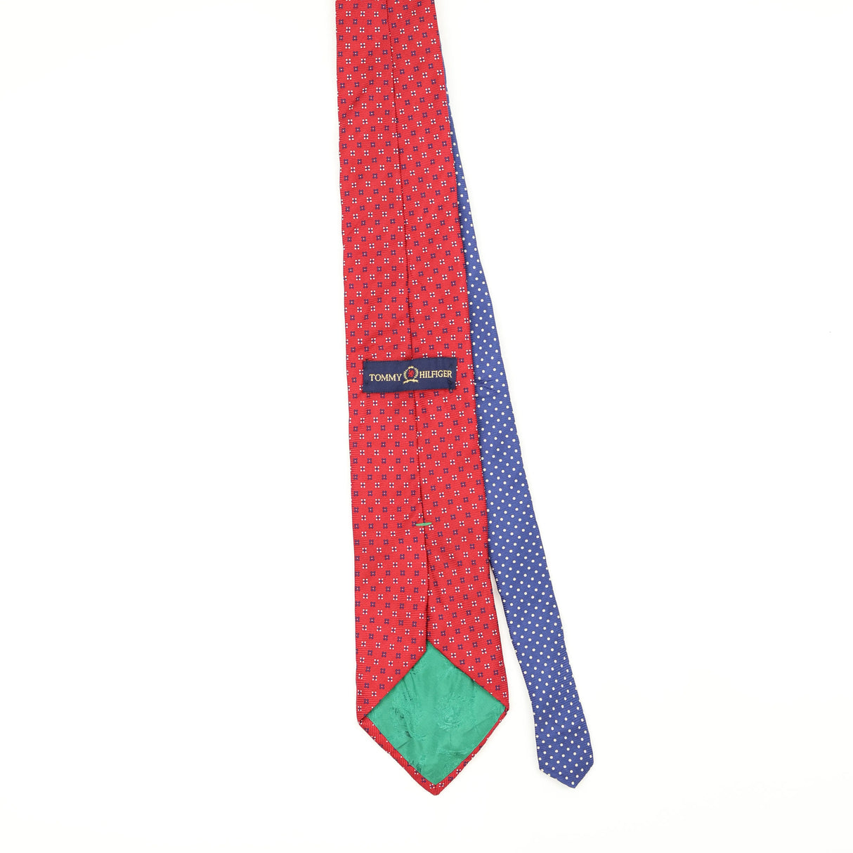 Back Back of Vintage 1990's Tommy Hilfiger Geometric Patterned Tie