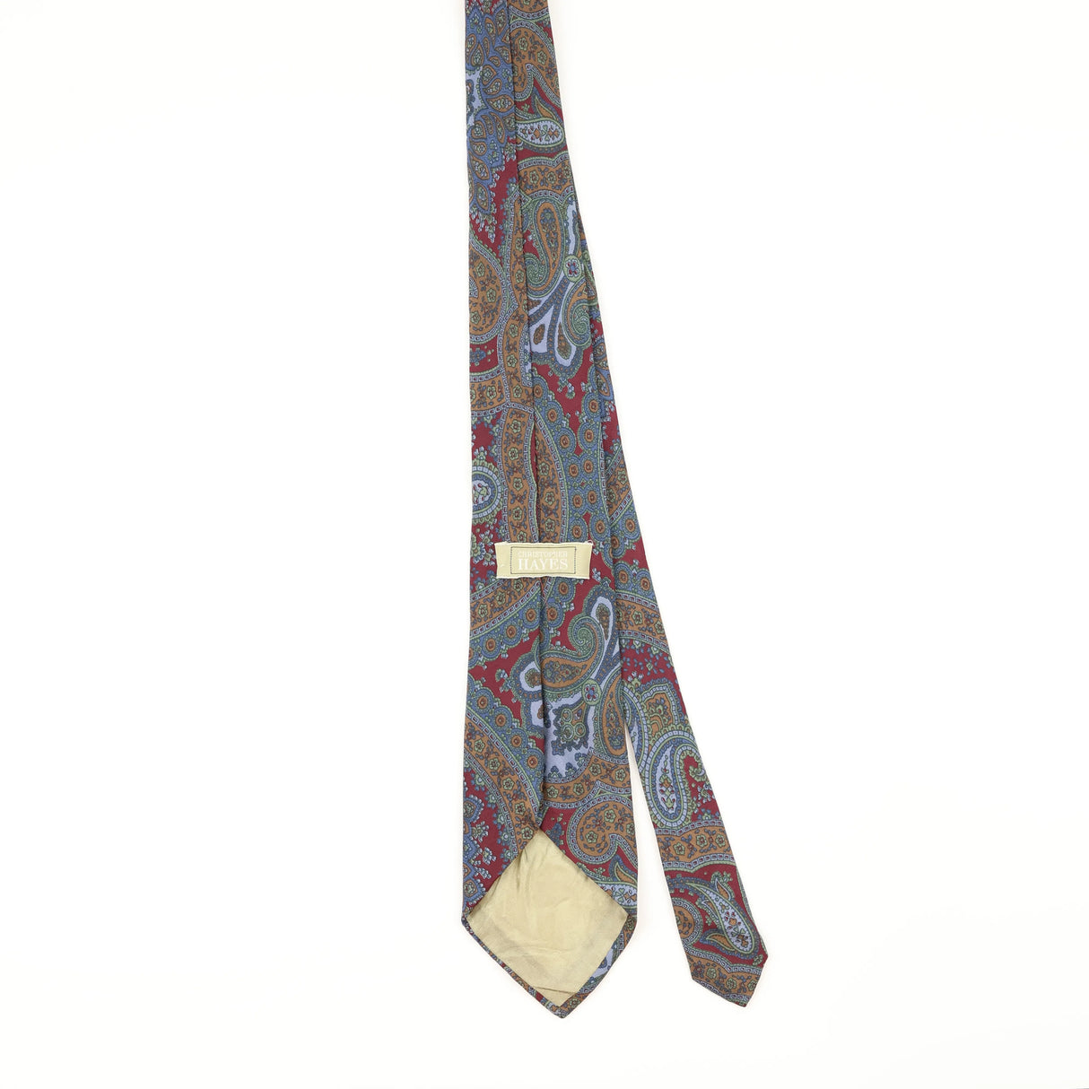 Back of Vintage 1990's Paisley Patterned Tie