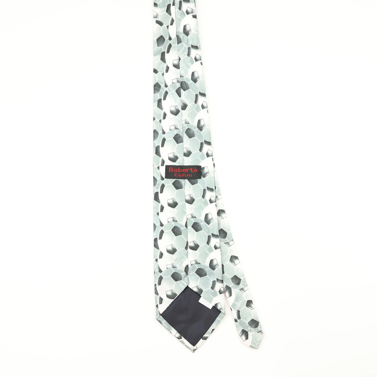 Back of Vintage Football Geometric Patterned Tie