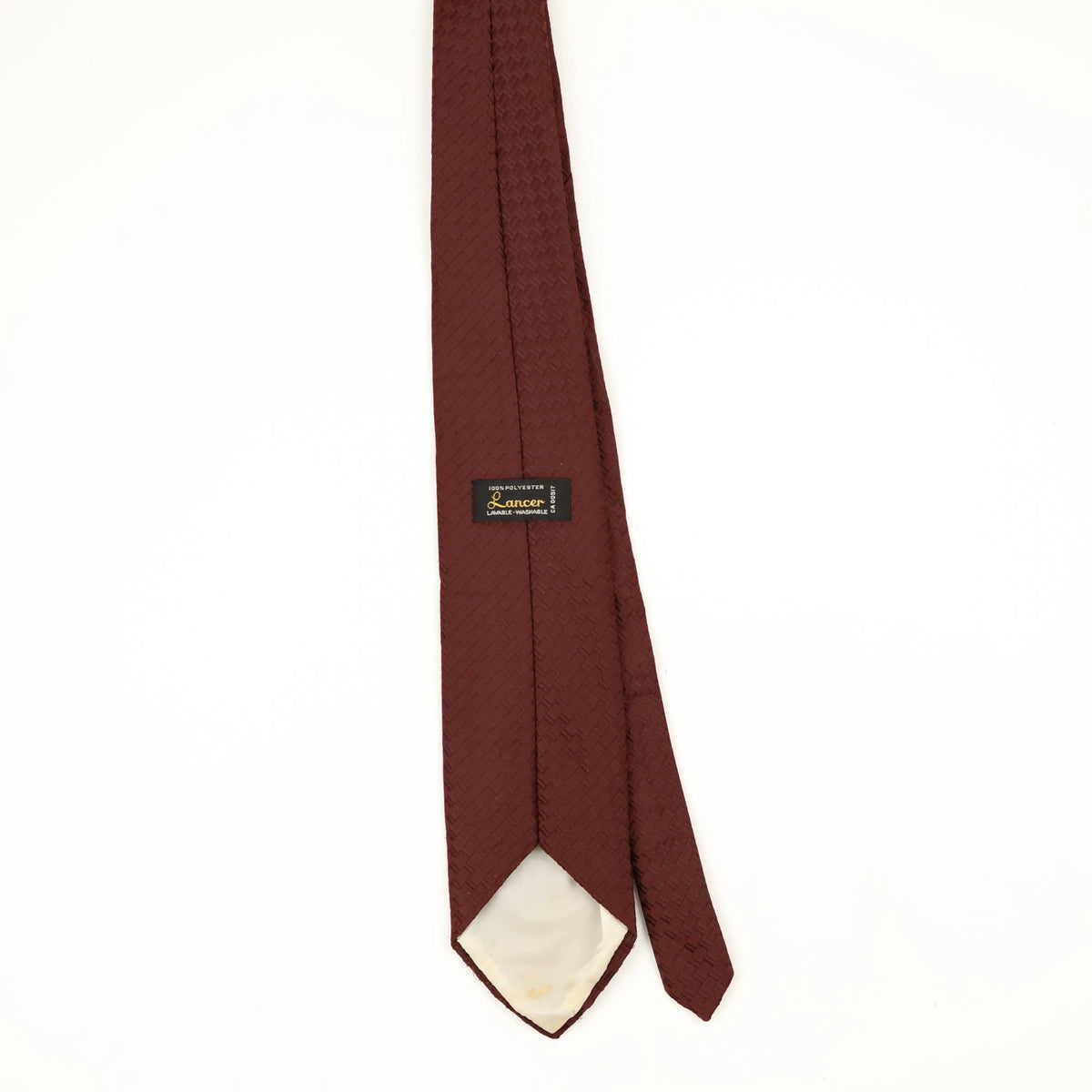 Back Back of Vintage 1980's Geometric Patterned Tie