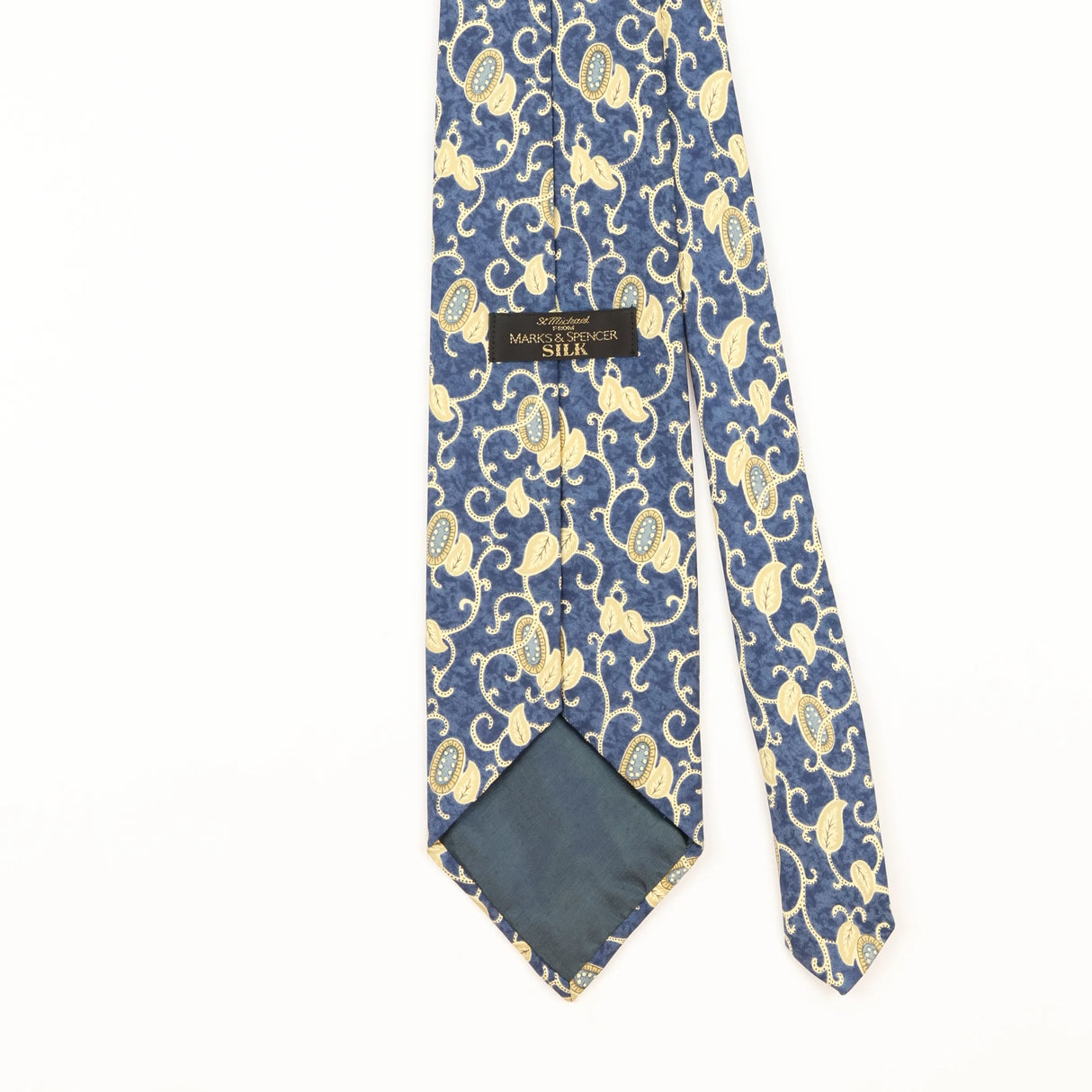Back Detail of Vintage 1980's Abstract Patterned Tie