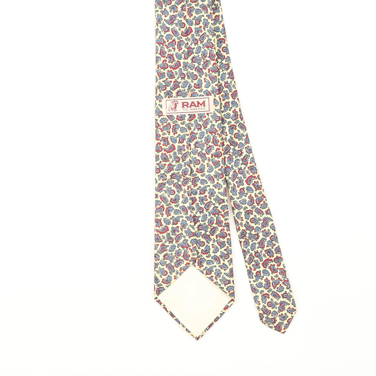 Back Detail of Vintage 1990's Paisley Patterned Tie