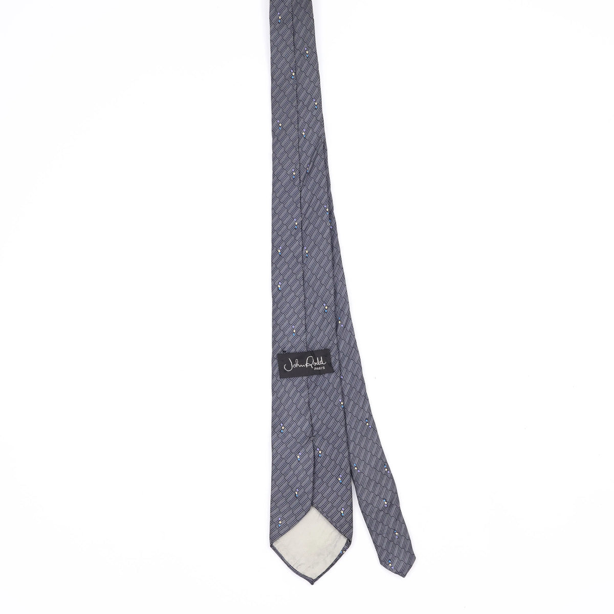 Back Back of Vintage 1990's Geometric Patterned Tie