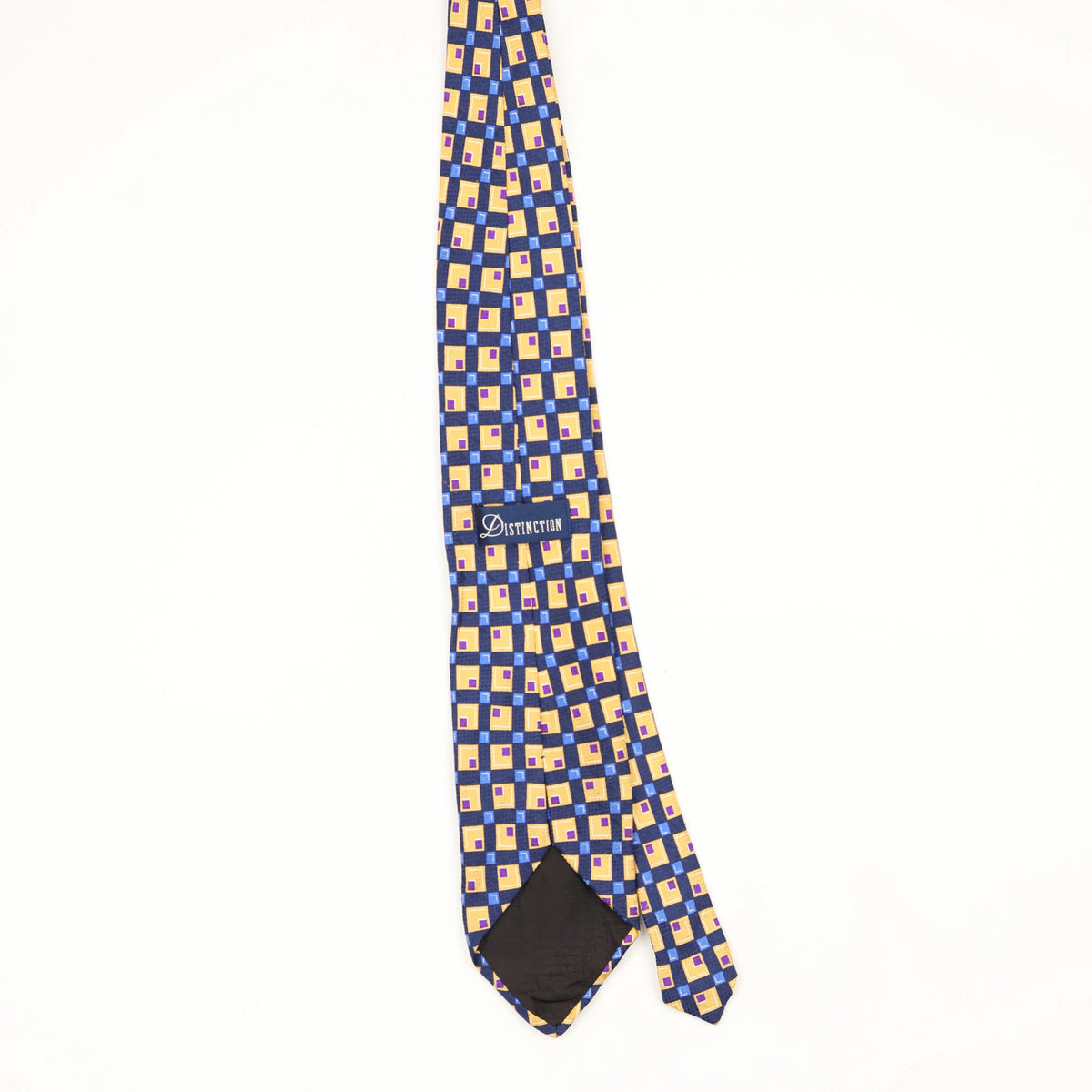 Back Back of Vintage 1990's Geometric Patterned Tie