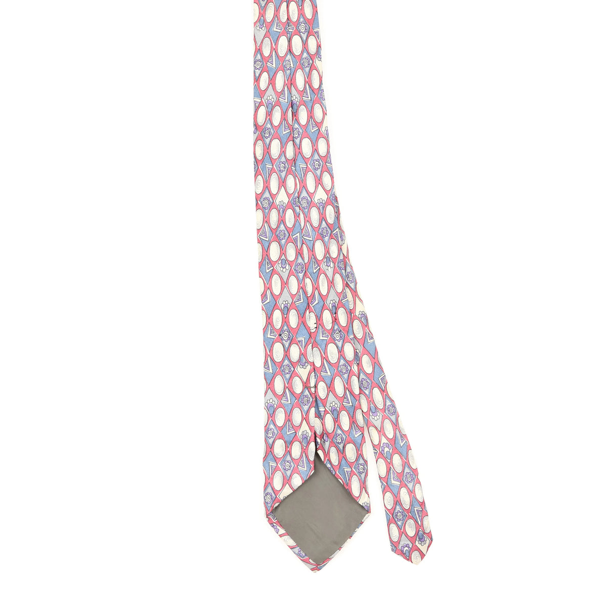 Back of Vintage 1990's Geometric Patterned Tie