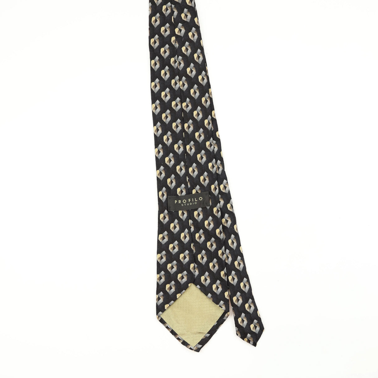 Back Back of Vintage 1990's Geometric Patterned Tie