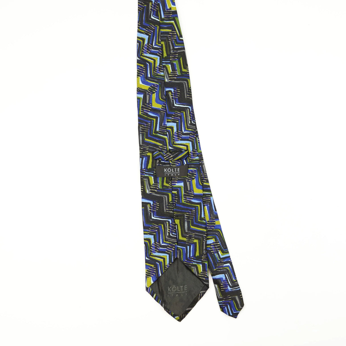 Back Back of Vintage 1990's Kōlte Geometric Patterned Tie