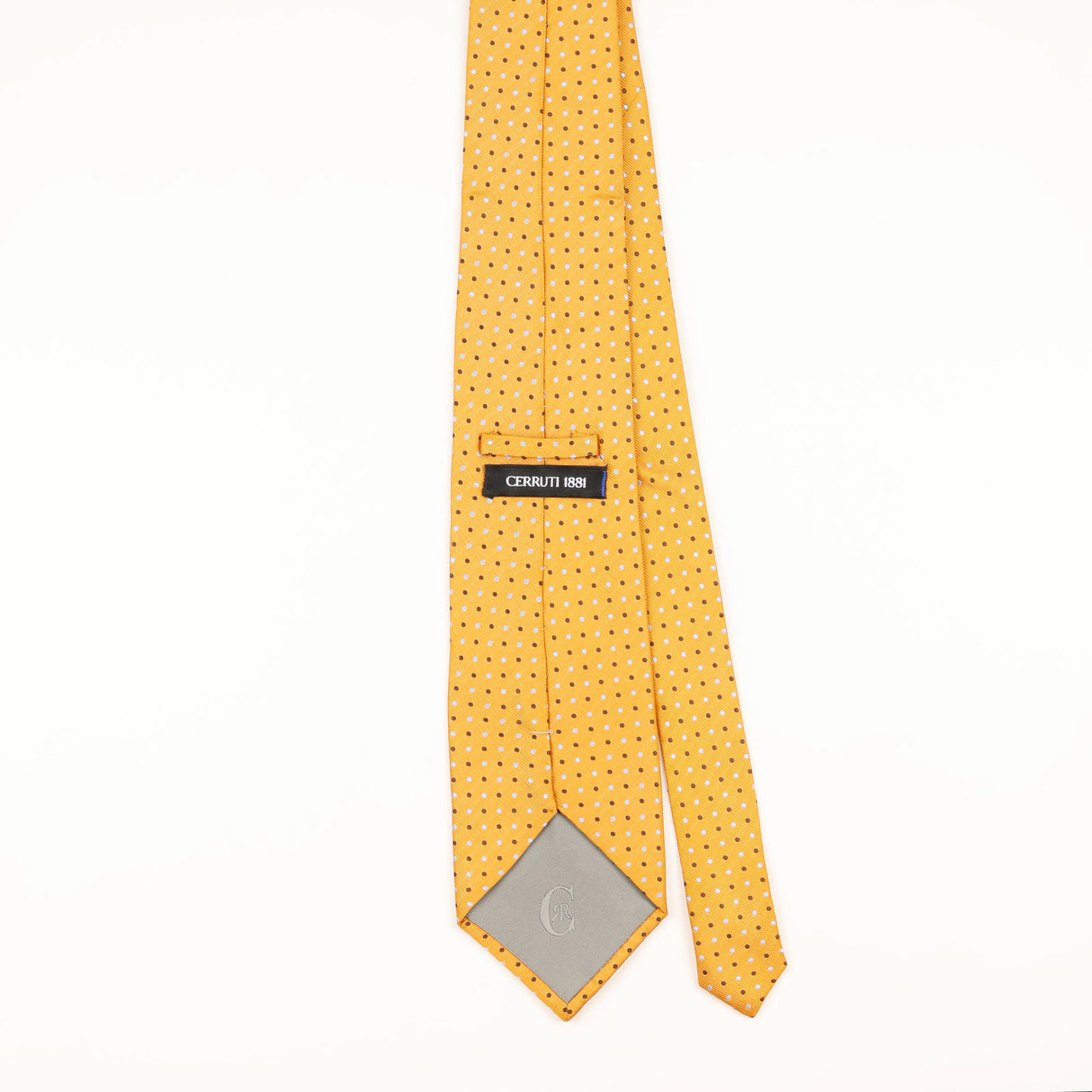 Back of Vintage 1990's Cerruti 1881 Polka Dot Patterned Tie