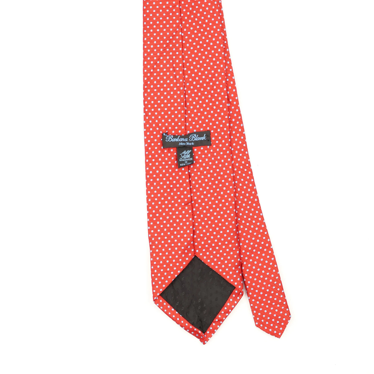 Back Back Detail of Vintage 1990's Polka Dot Patterned Tie