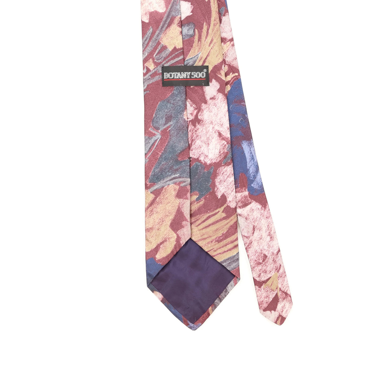 Back Detail of Vintage 1990's Botany 500 Abstract Patterned Tie