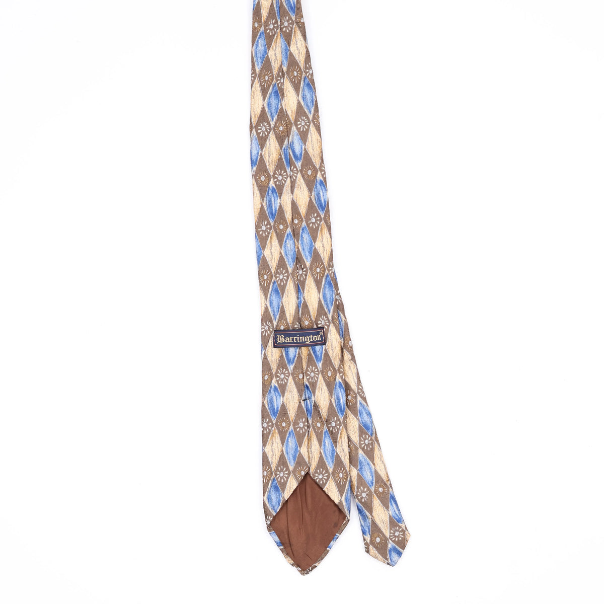 Back Back of Vintage 1990's Diamond Geometric Patterned Tie