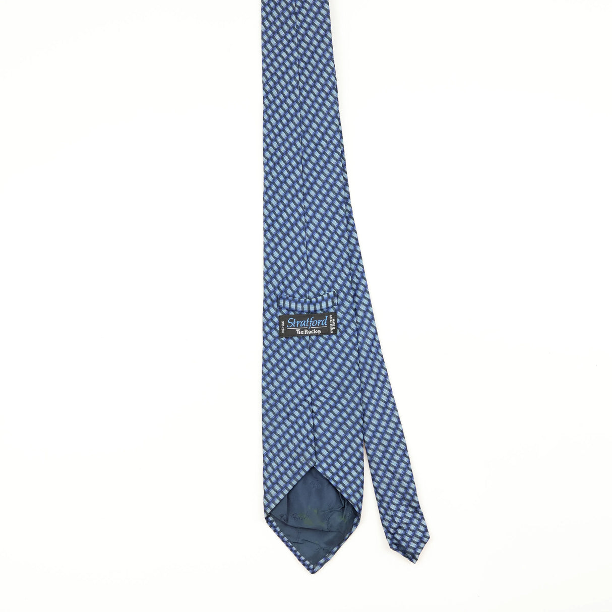 Back Back of Vintage 1990's Tie Rack Geometric Patterned Tie