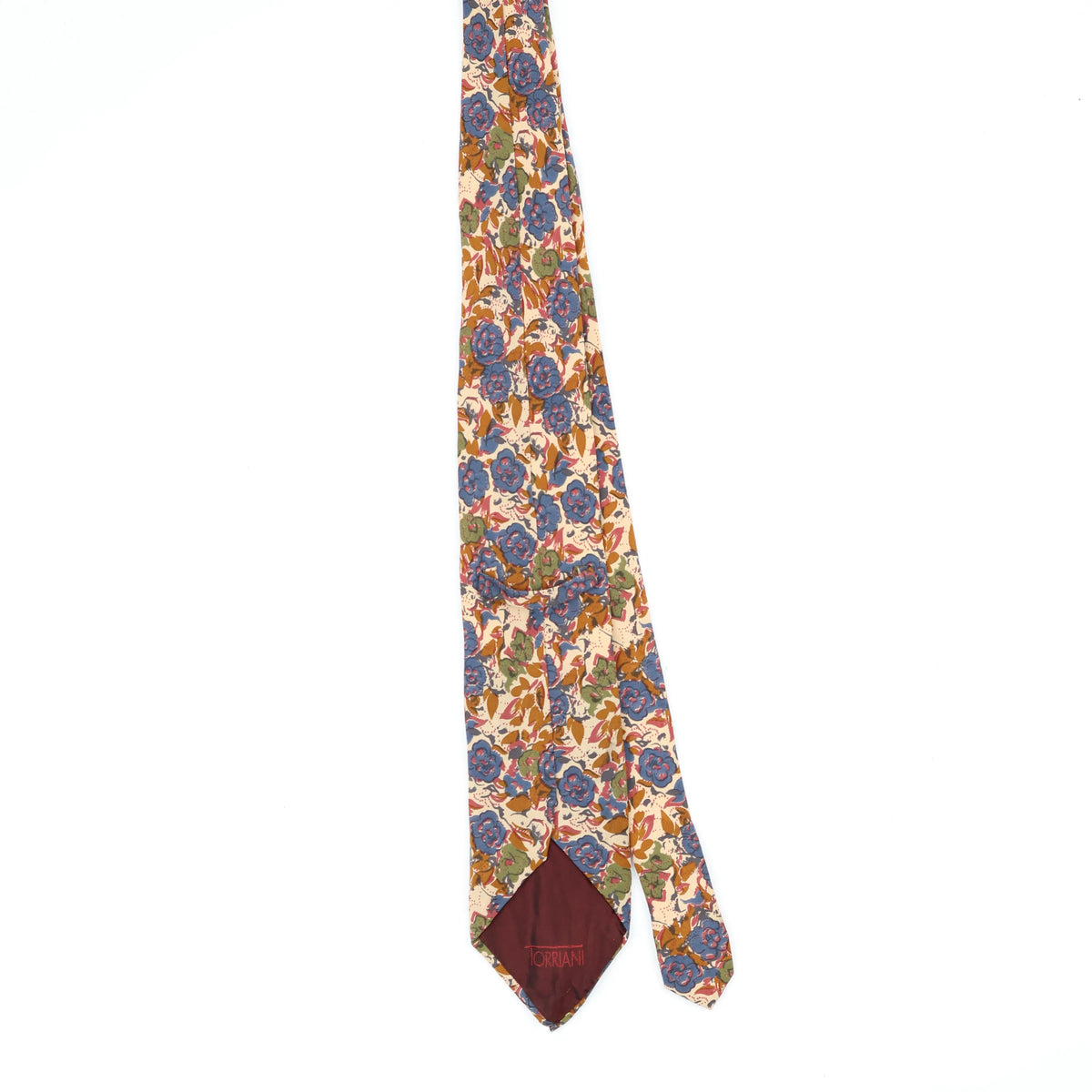 Back Back of Vintage 1990's Floral Patterned Tie