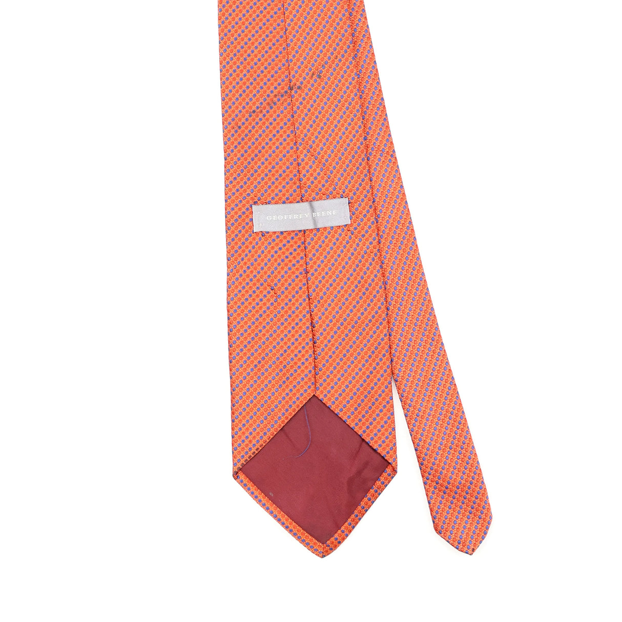 Back Back Detail of Vintage 1990's Geoffrey Beene Geometric Patterned Tie