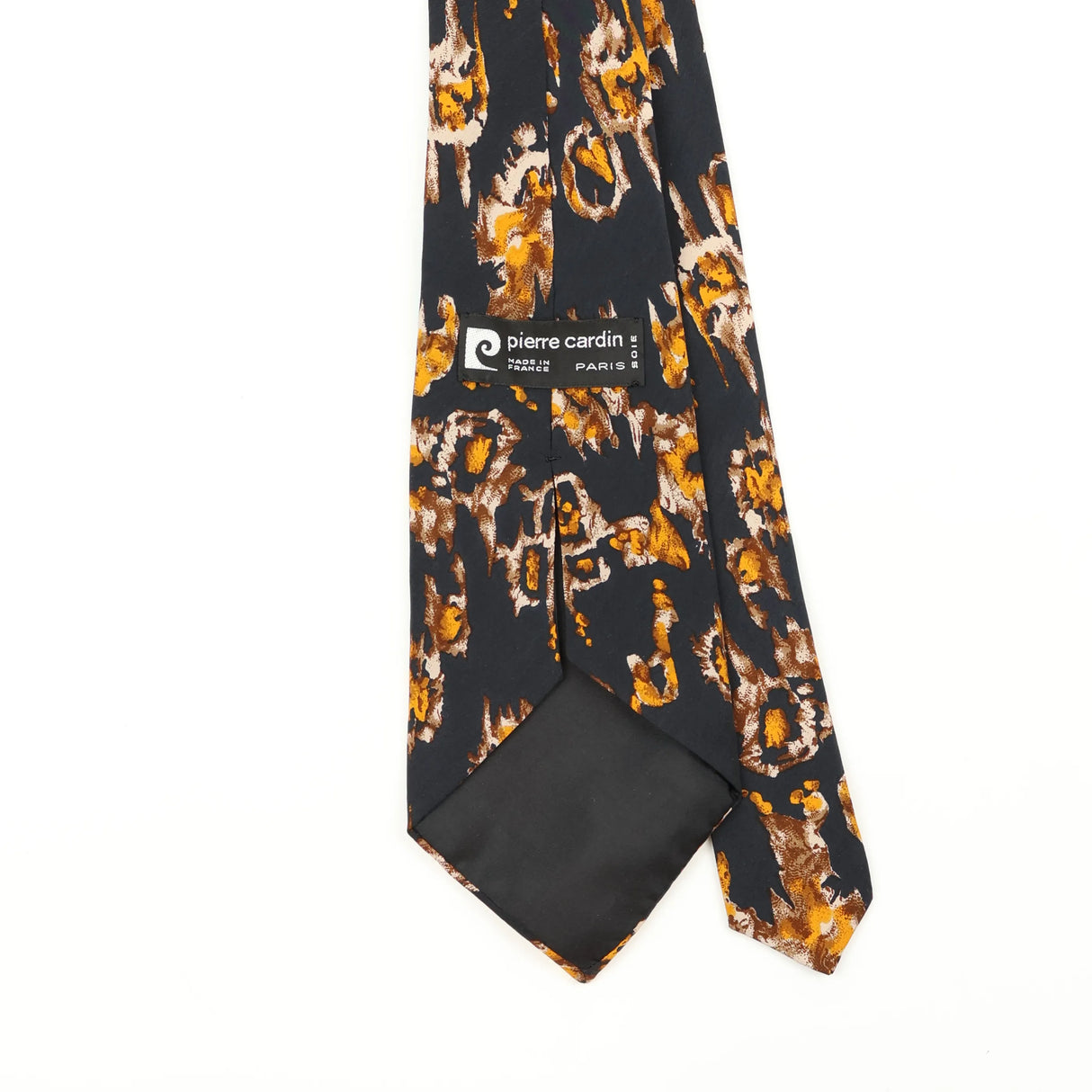 Back Back Detail of Vintage 1980's Pierre Cardin Abstract Patterned Tie