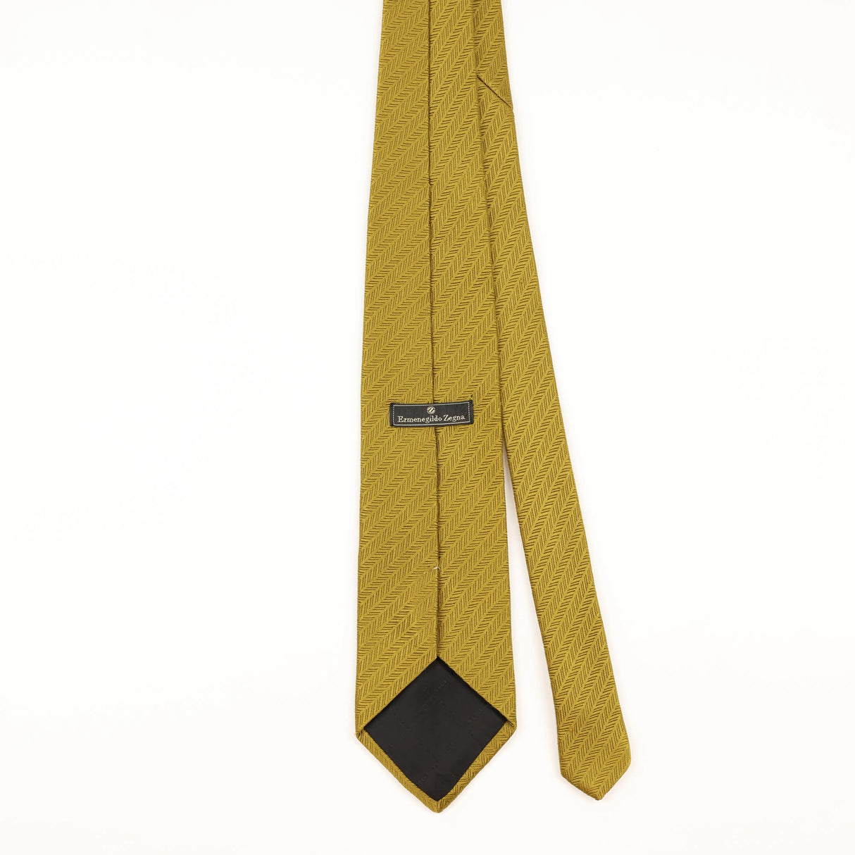 Back of Vintage 1990's Ermenegildo Zegna Geometric Patterned Tie