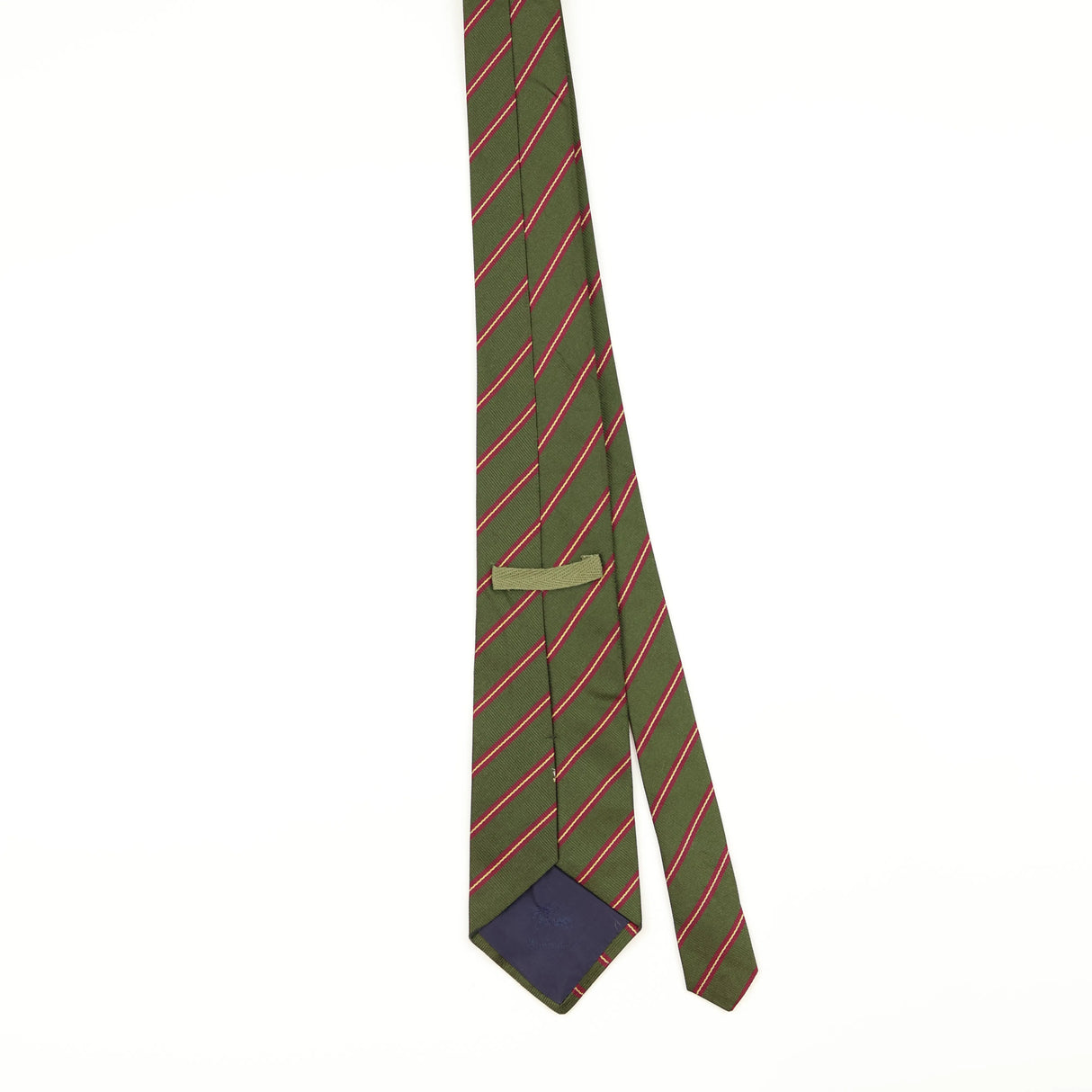 Back of Vintage 1990's Burberry Striped Patterned Tie