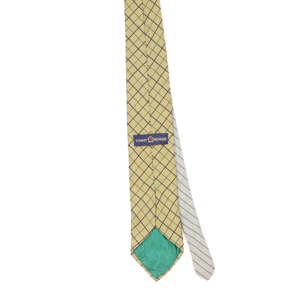 Back of Vintage 1990's Tommy Hilfiger Check Patterned Tie