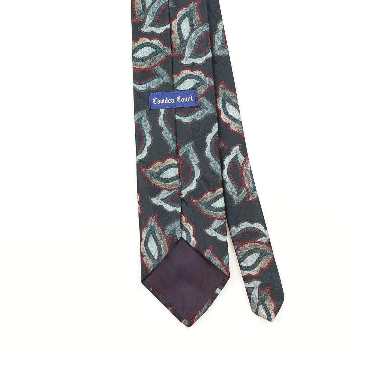 Back Detail of Vintage 1990's Geometric Patterned Tie