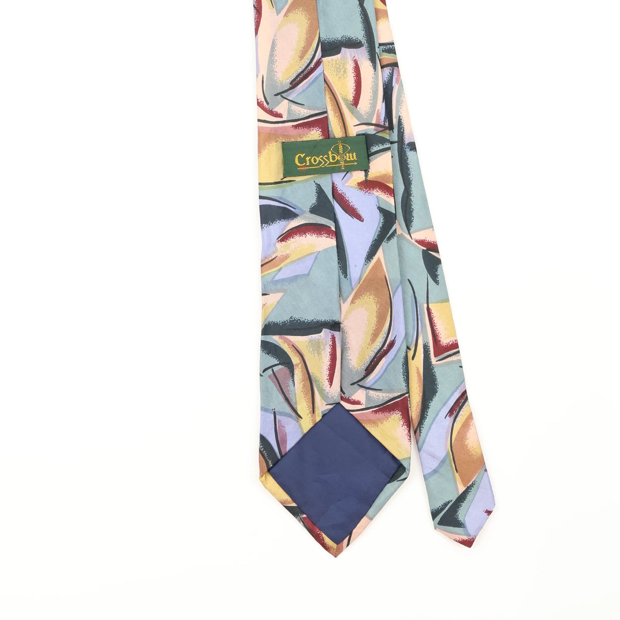 Back Detail of Vintage Abstract Patterned Tie