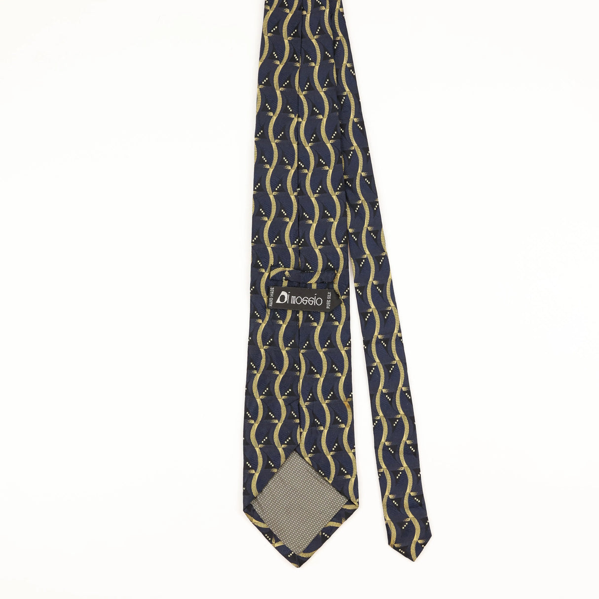 Back of Vintage 1990's Geometric Patterned Tie