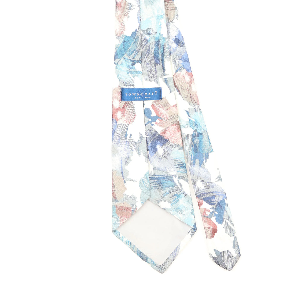 Back Detail of Vintage 1990's Towncraft Abstract Patterned Tie